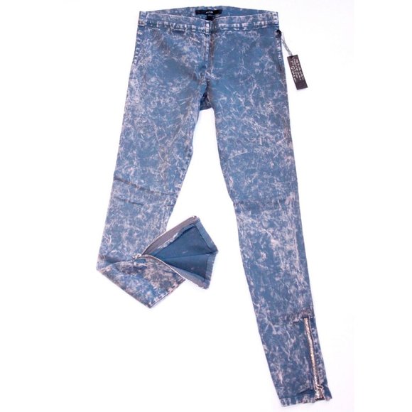 JOE's JEANS The LEGGING Mineral DENIM Side ANKLE Zip JEGGINGS Stone WASHED ( M ) - Picture 2 of 3